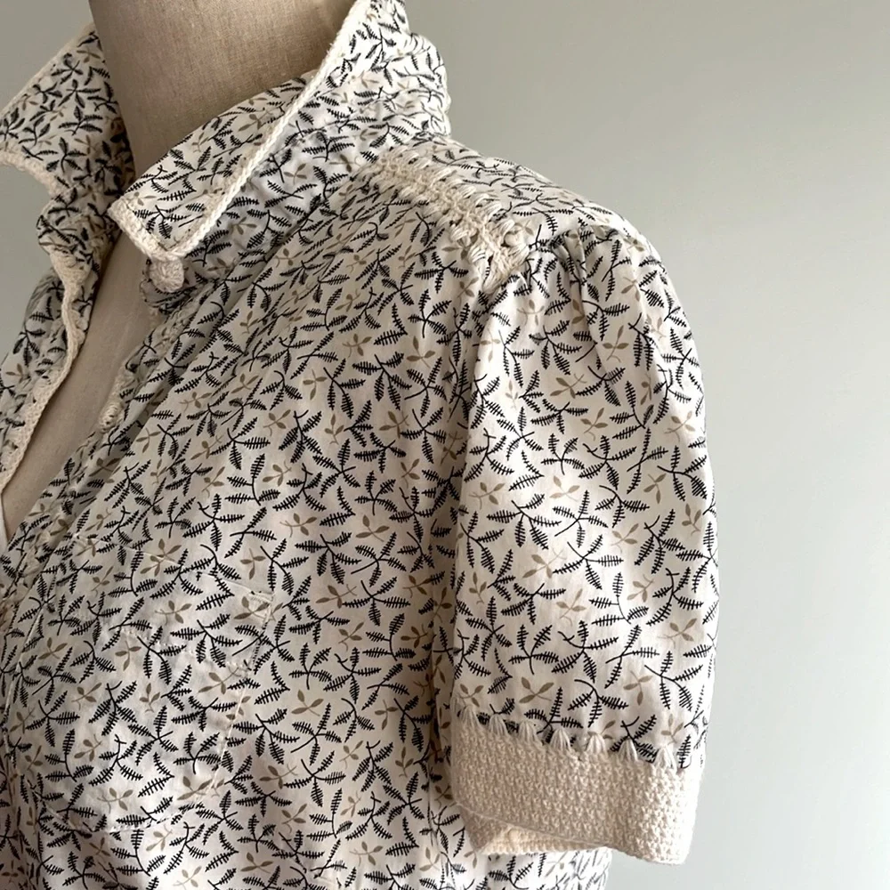 J.Jill Patterned Short Sleeve Shirt - Picture 4 of 12